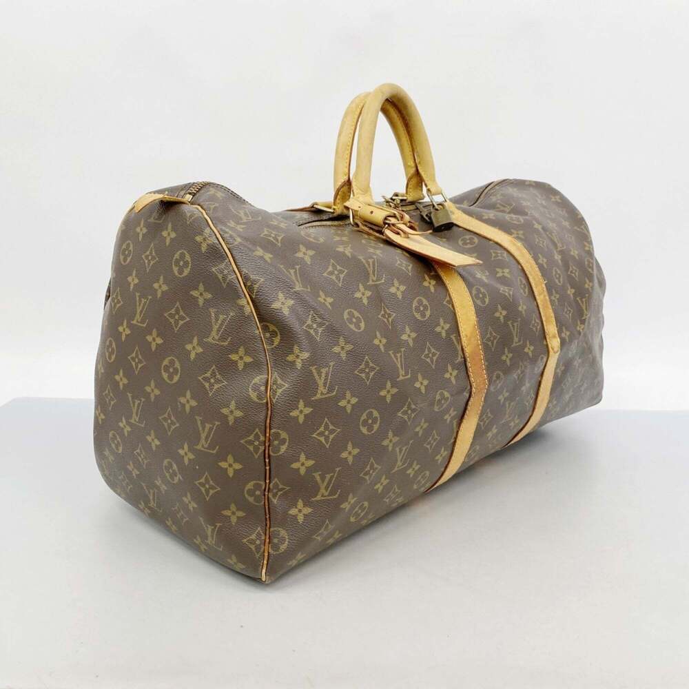 LOUIS VUITTON Brown Monogram Keepall 55 Boston Bag - Picture 2 of 11